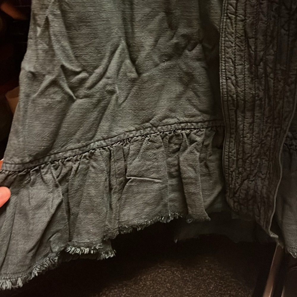 Anthropologie green cord skirt - Picture 3 of 4